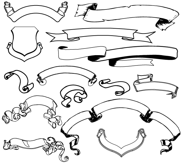 Ribbon Banner Free Illustrator Vector Pack Download Free Vector 600x535 Ribbon Banner Free Illustrator Vector Pack Download Free Vector
