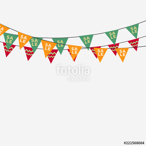 Sale Flags, Hang Bunting For Sale Celebration Template Banner 500x500 Sale Flags, Hang Bunting For Sale Celebration Template Banner