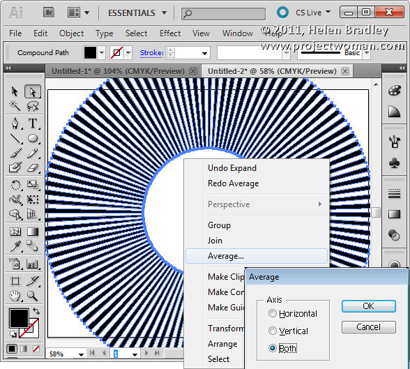 588x529 Create A Vector Sunburst In Illustrator