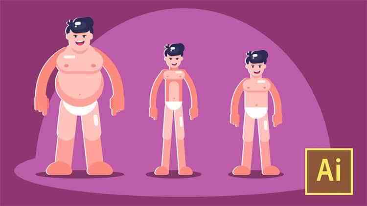 750x422 Get Learn Illustrator Cc Create Simple Flat Vector Characters