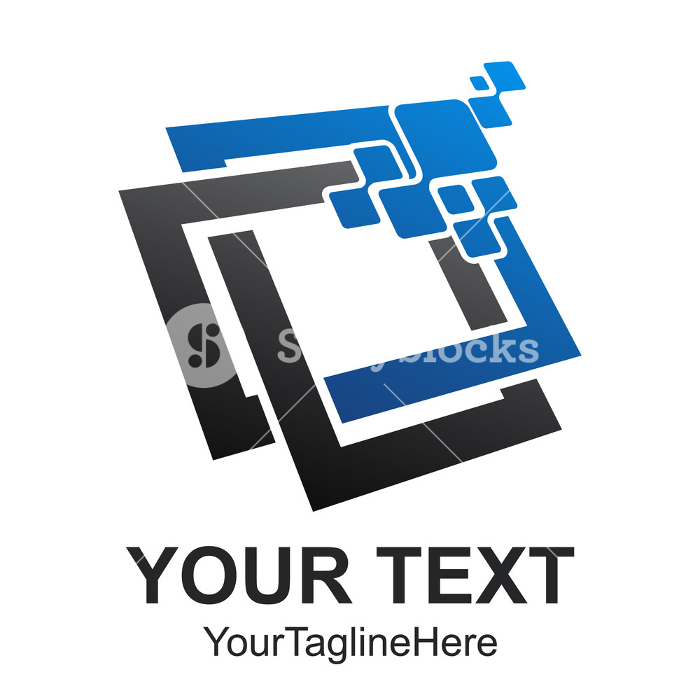 1000x1000 Abstract Data Tech Logo Vector Design Illustrator Computer Data