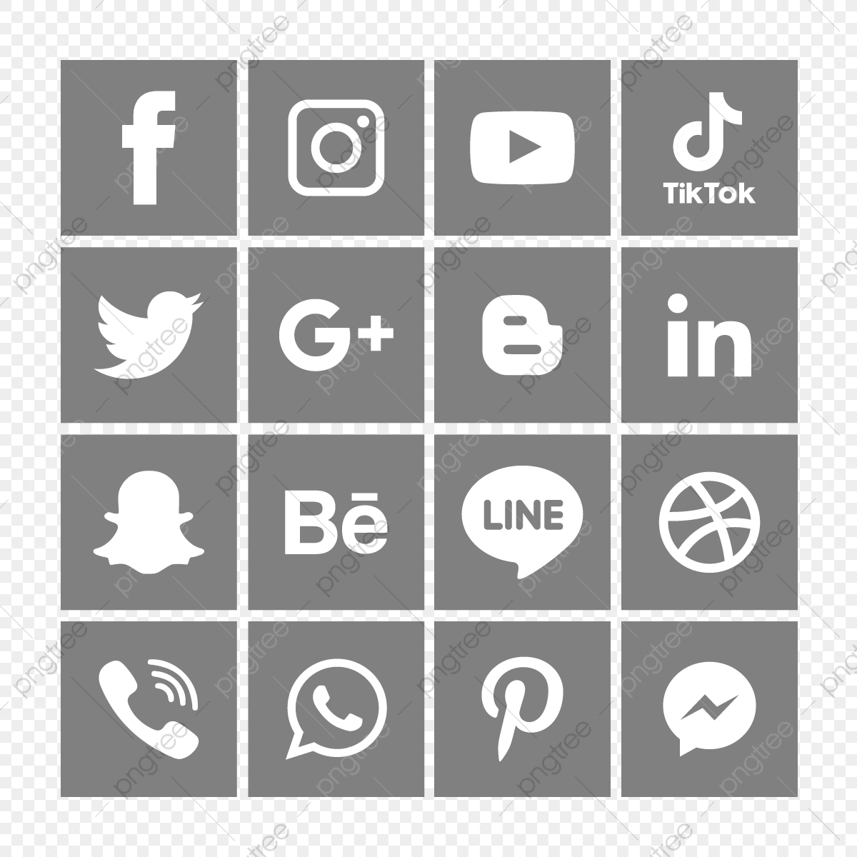 1200x1200 Social Media Icons Set Logo Vector Illustrator Background, Social