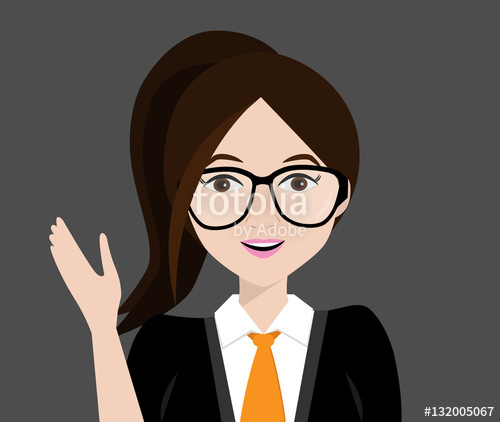 500x422 Friendly Girl Vector Illustrator Stock Image And Royalty Free