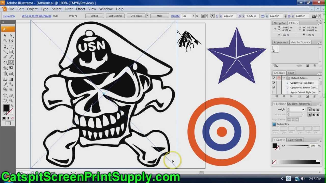 1280x720 Screenprinting Art How To Auto Trace Image To Vector