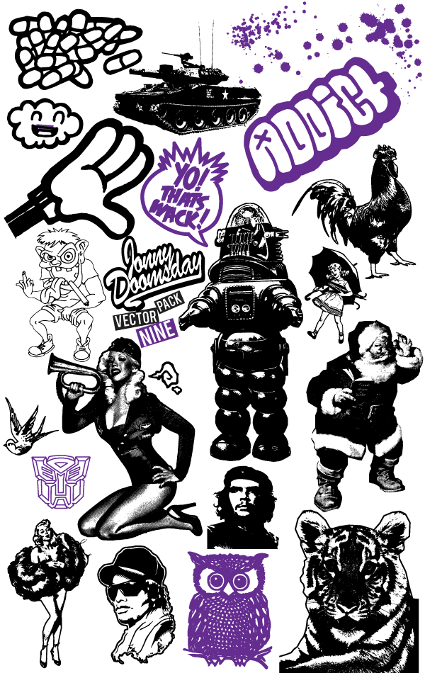 600x950 Free Mixed Illustrator Vector Pack Files, Vectors Graphics