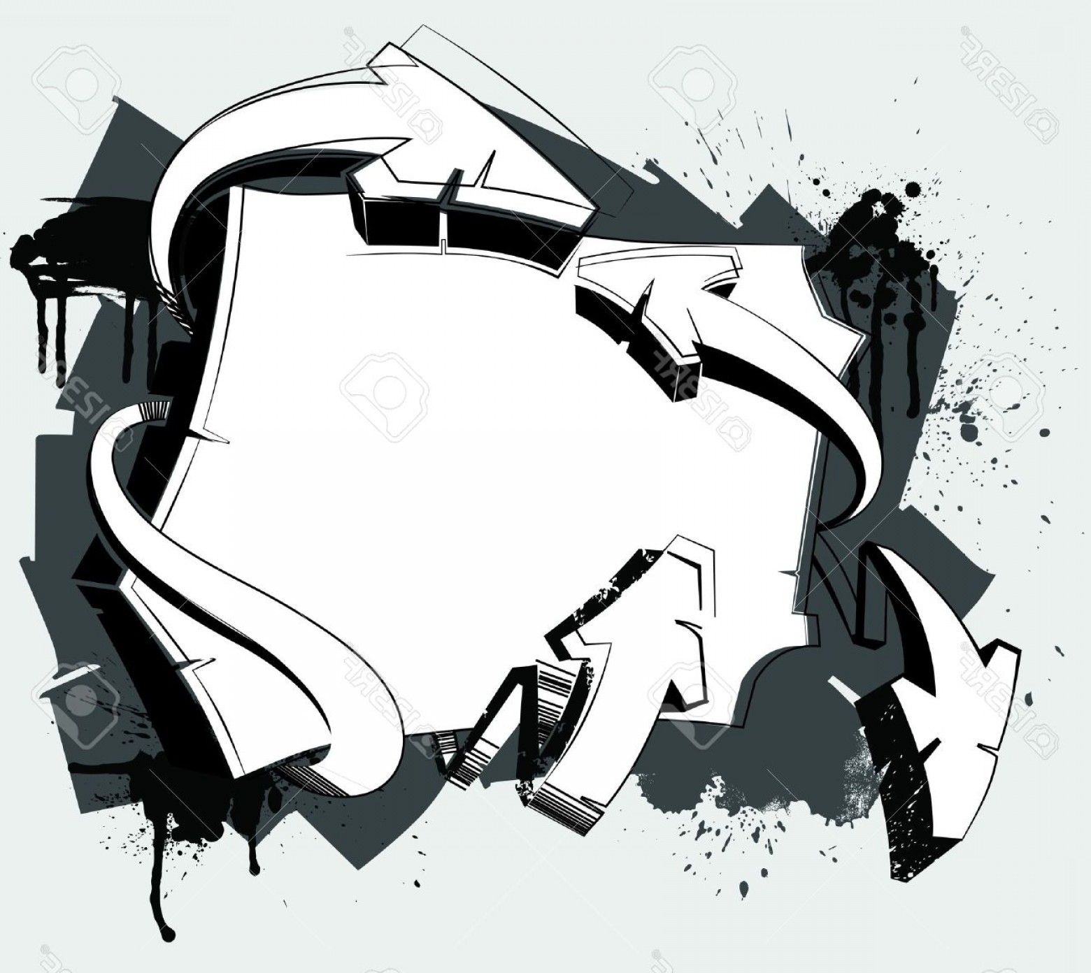 1560x1392 Graffiti Art Black And White With Arrow Adobe Illustrator Arrows