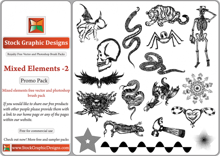 750x530 Mixed Elements Free Illustrator Pack