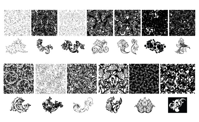 645x395 Ornate Patterns Vector Pack For Adobe Illustrator