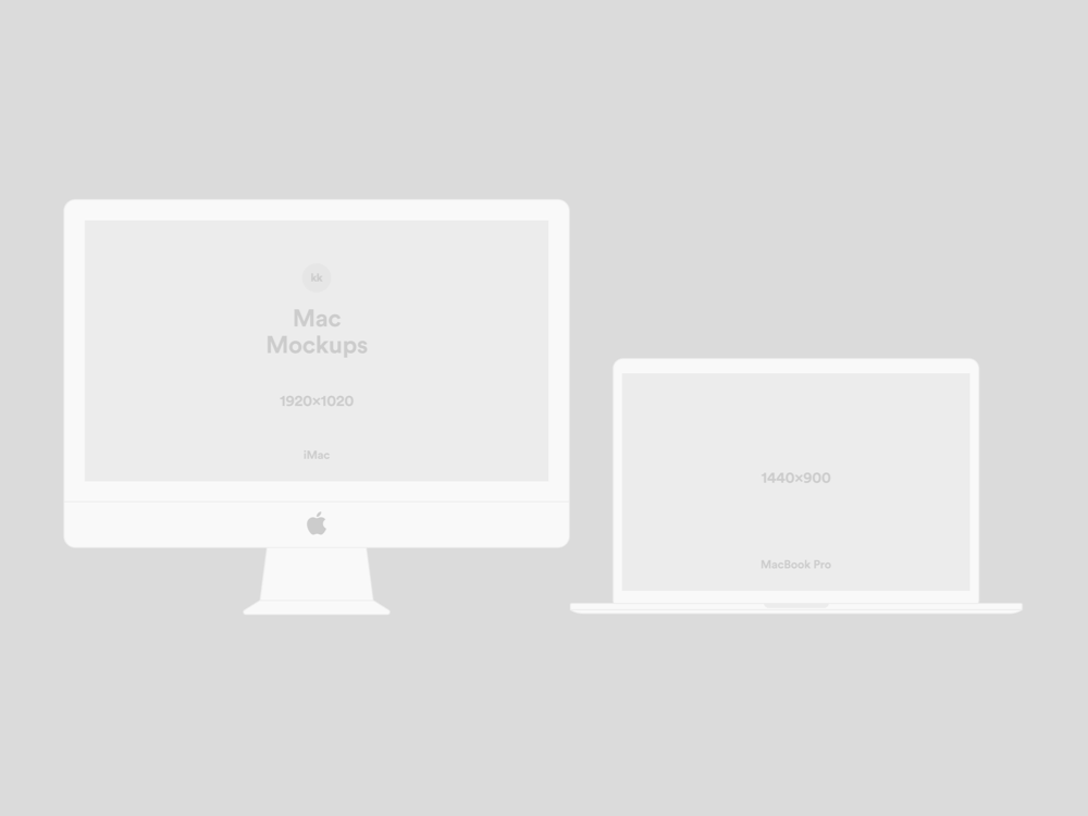 1000x750 Free Download Imac Macbook Vector Mockups Affapress