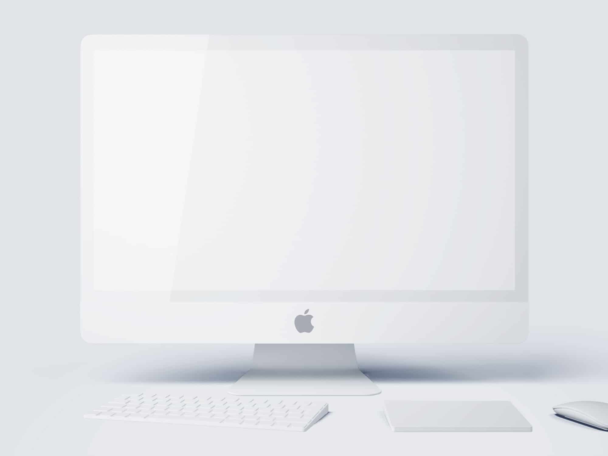 2000x1500 White Matte Apple Devices Mockups The Mockup Club