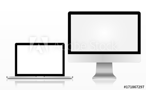 500x308 Realistic Apple Technology Modern Monitor, Imac, Computer, Macbook