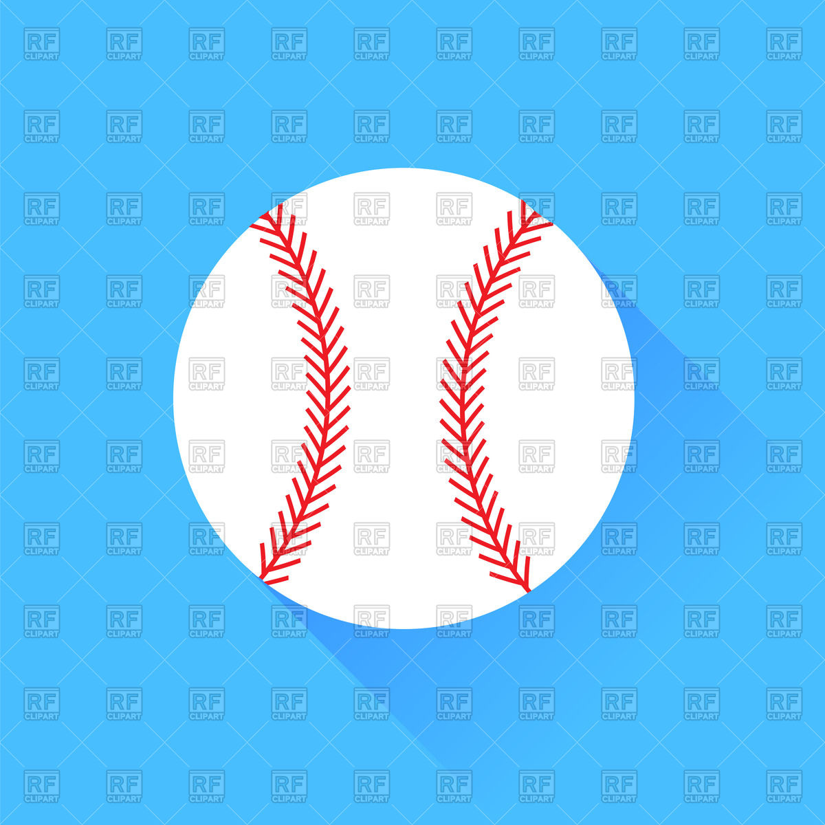 1200x1200 Baseball Ball Flat Icon Vector Image Of Sport And Leisure