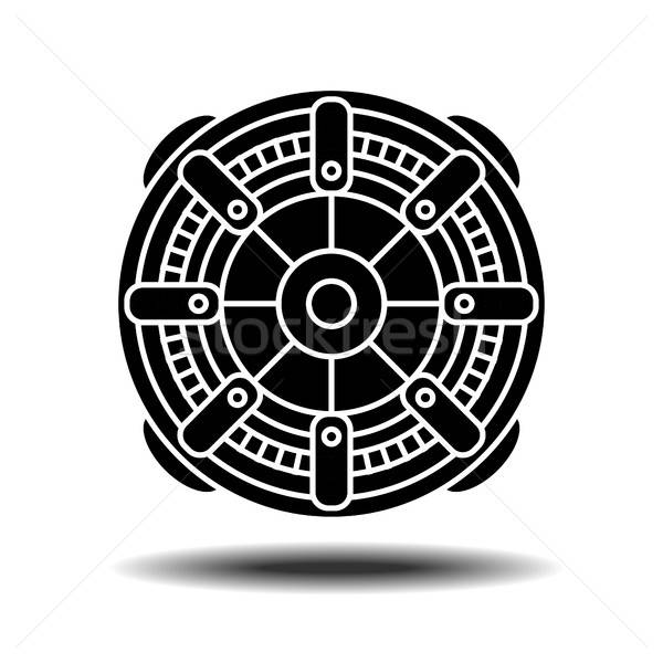 600x600 Electric Motor Icon Vector Illustration Volodymyr Vechirnii