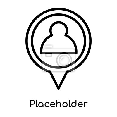 400x400 Placeholder Icon Vector Sign And Symbol Isolated On White