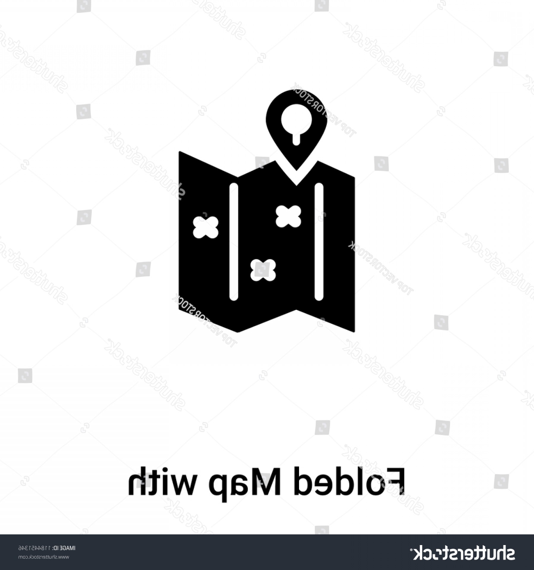 1800x1920 Folded Map Placeholder Icon Vector Isolated Cqrecords