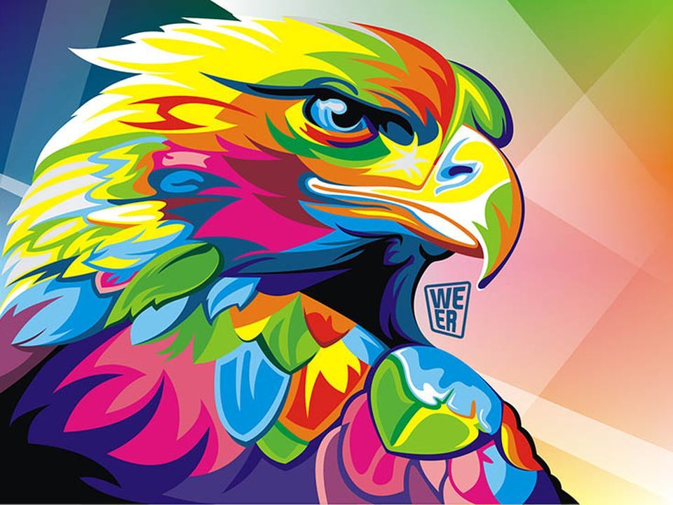 960x720 Coloridas Ilustraciones Vectoriales De Animales