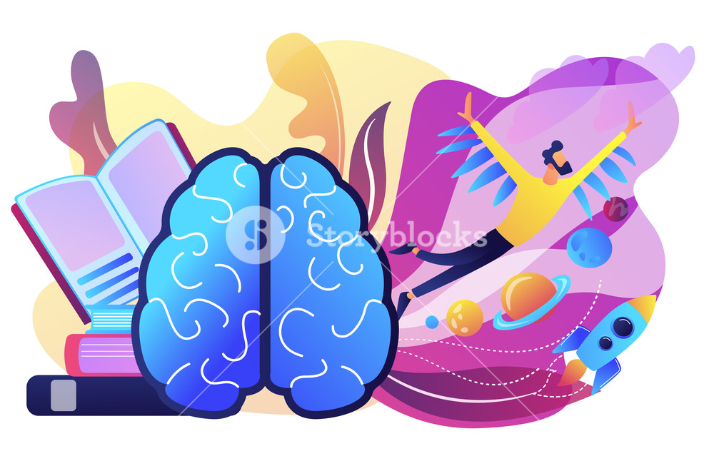 1000x667 Imagination Concept Vector Illustration Royalty Free Stock Image