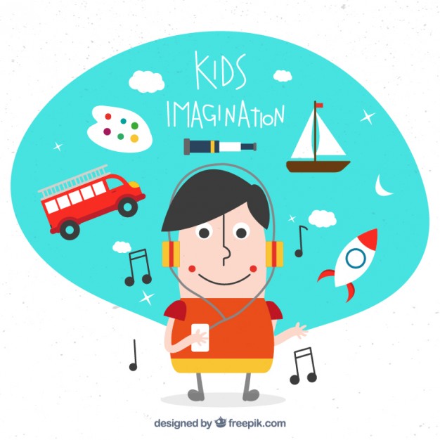 626x626 Kid Imagination Vector Premium Download