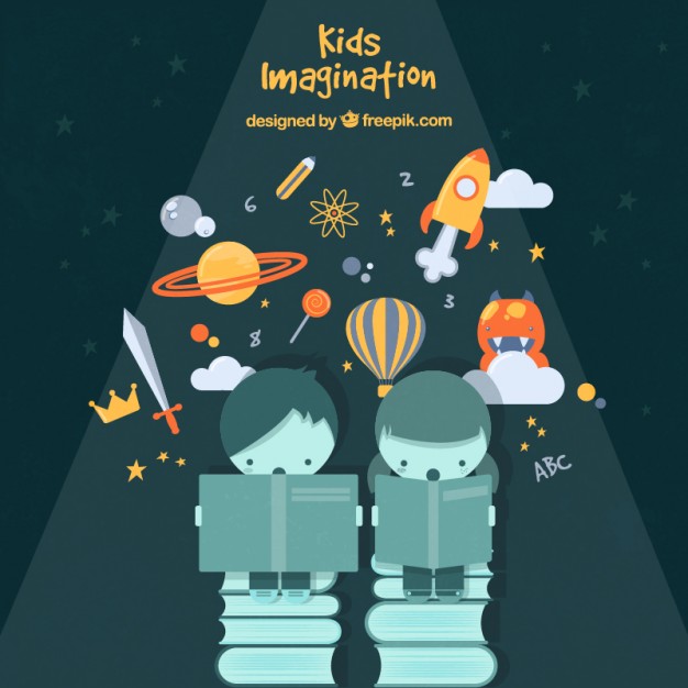 626x626 Kids Imagination Vector Free Download