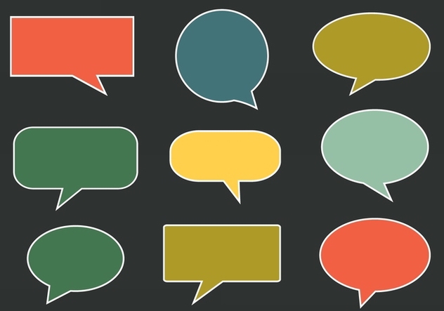 632x443 Free Vector Imessage, Speech And Communication Bubbles Free Vector