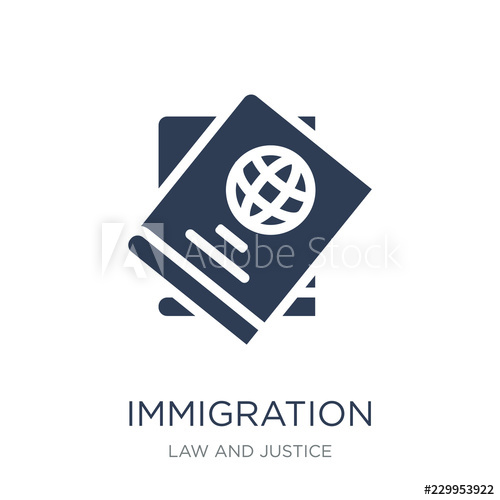 500x500 Immigration Icon Trendy Flat Vector Immigration Icon On White
