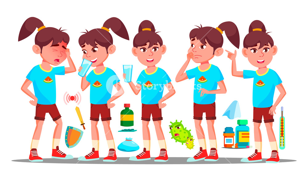 1000x563 Immunology, Immune System Protection Cartoon Vector Drawing