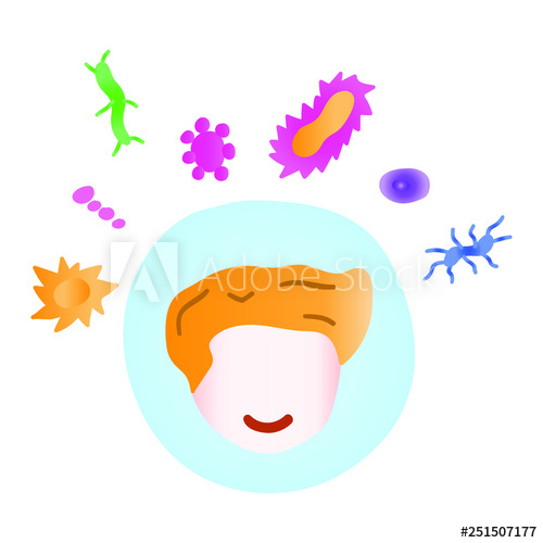 500x500 Medical Concept About Immune System Vector Icon Illustration