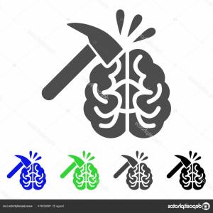 300x300 Stock Illustration Brain Impact Vector Icon Handandbeak
