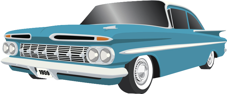 781x324 Chevrolet Vector Old School Car