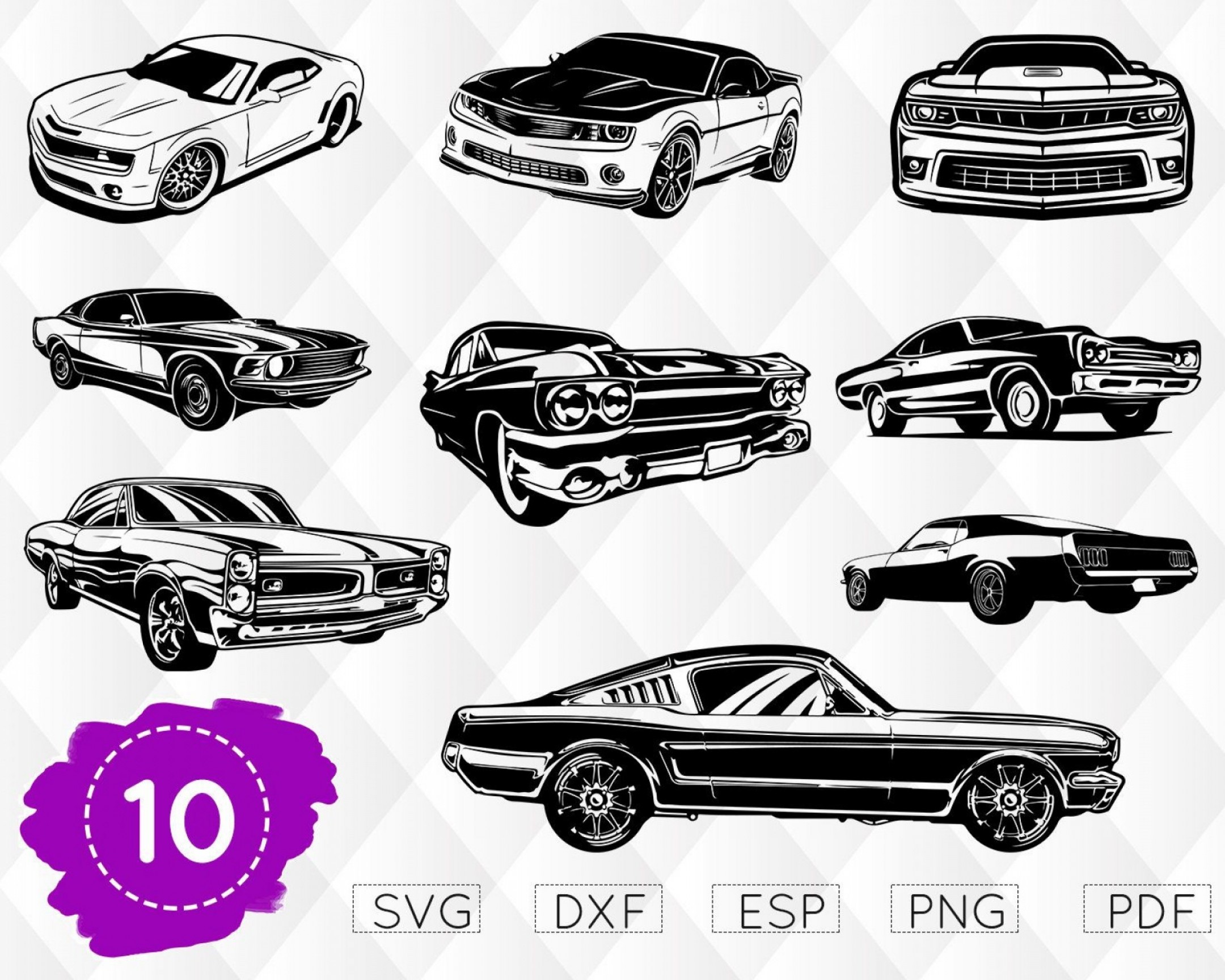 2160x1728 Muscle Car Camaro Vector Car Vector Chevy Impala Printable