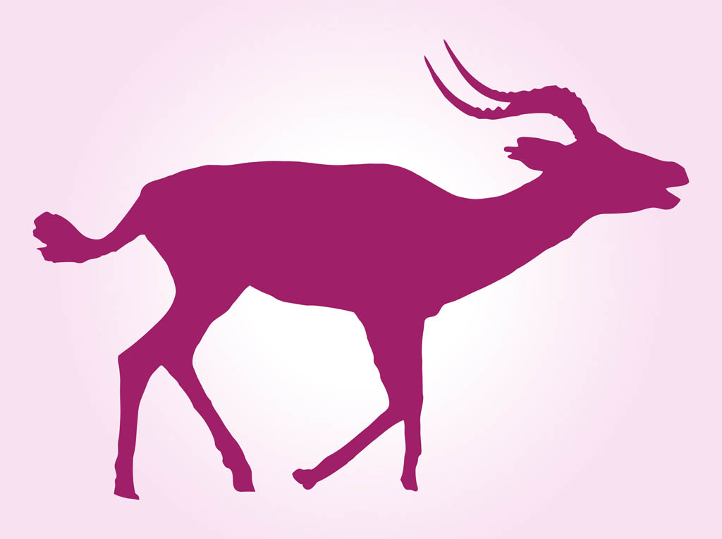 1024x765 Running Impala Vector Art Graphics