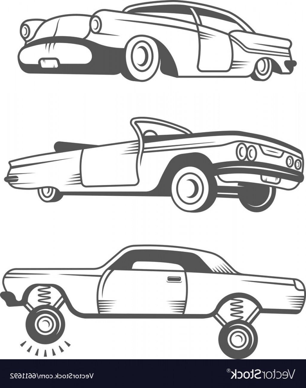 1023x1296 Set Vintage Old Cars Vector Soidergi