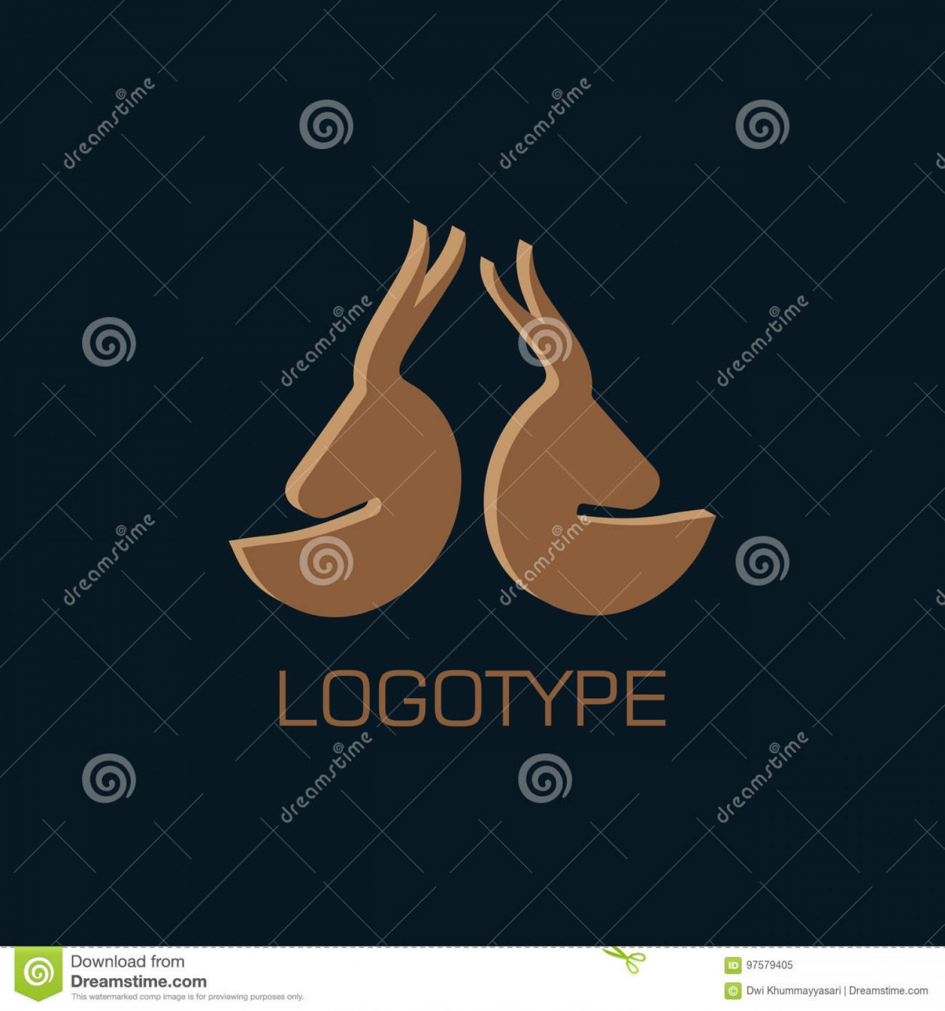 1872x2001 Stock Illustration Impala D Logo Vector Icon Design Impala D Logo