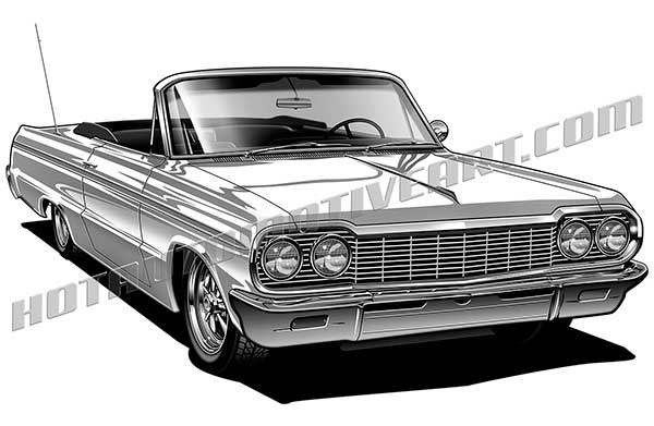 600x391 Chevy Impala Convertible Clip Art