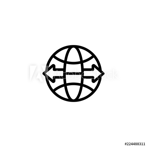 500x500 Import Export Icon Vector