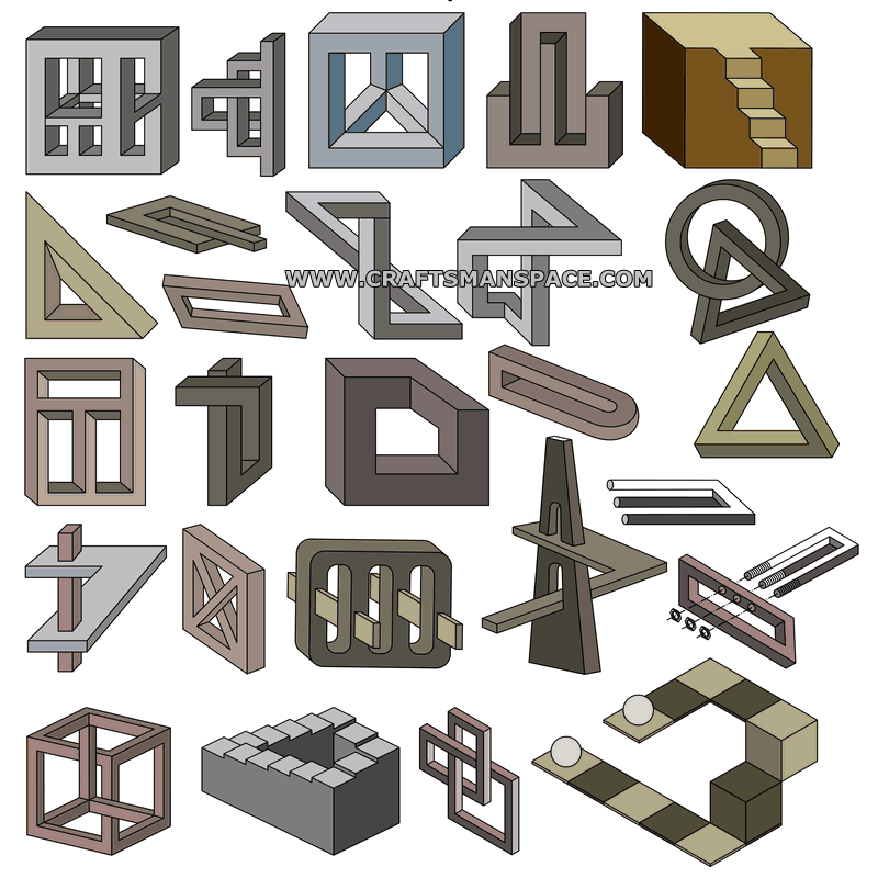 800x800 Impossible Objects Vector Art
