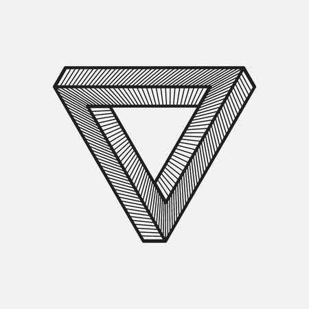 Impossible Triangle, Geometric Element, Vector Illustration 450x450 Impossible Triangle, Geometric Element, Vector Illustration
