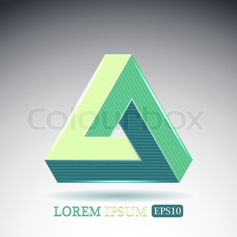 Impossible Triangle, Vector Stock Vector Colourbox 800x800 Impossible Triangle, Vector Stock Vector Colourbox