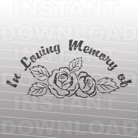 570x570 In Loving Memory Memorial Roses Commercial Etsy