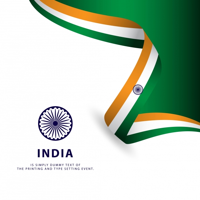640x640 India Independence Day Vector Template Design Illustration