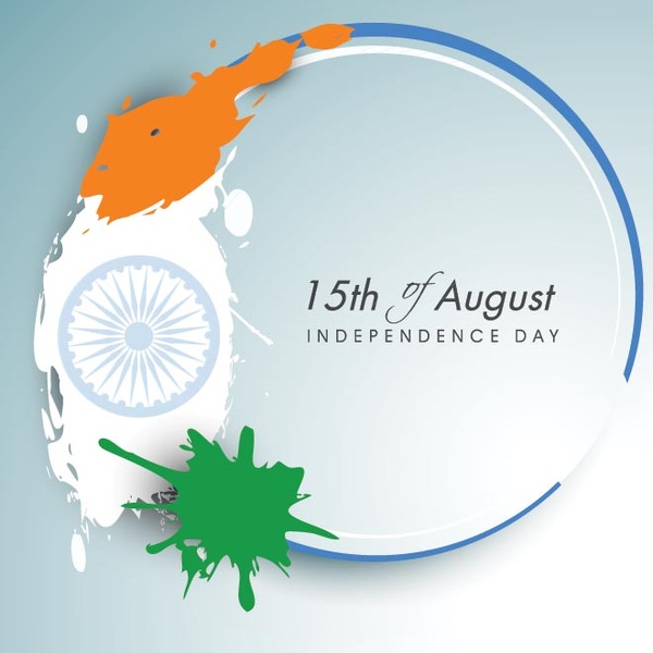 600x600 Creative Indian Flag Paint Splashth August India Independence Day