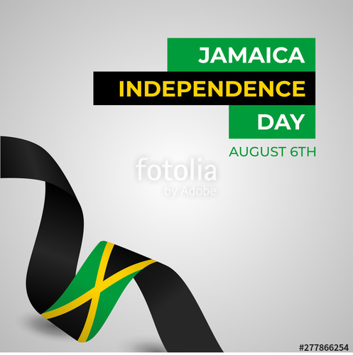 497x500 Happy Jamaica Independence Day Vector Designtemplate Illustration