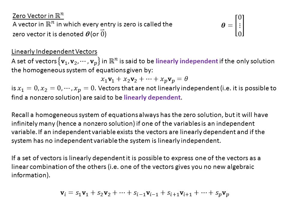 960x720 Section Linear Independence And Nonsingular Matrices