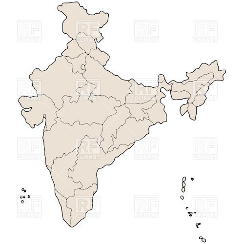Map Of Indian States 500x500 Map Of Indian States