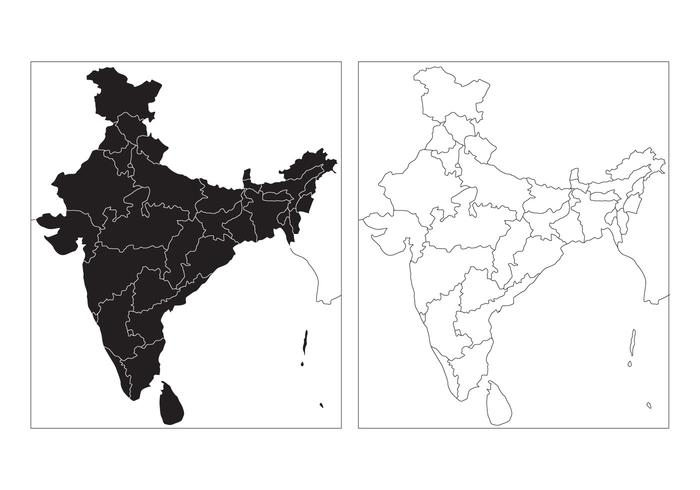 State Map Of India Vector 700x490 State Map Of India Vector
