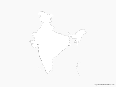 Vector Maps Of India Free Vector Maps 460x345 Vector Maps Of India Free Vector Maps