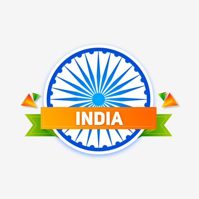 Happy Independence Day India Vector Illustration Badge, India, Day 640x640 Happy Independence Day India Vector Illustration Badge, India, Day