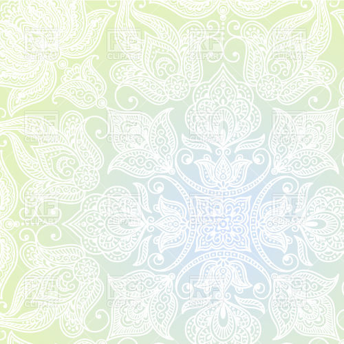 500x500 Indian Floral Ornamental Background Vector Image Of Backgrounds
