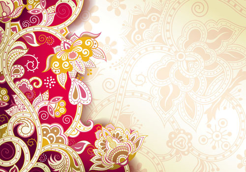 500x350 Decorative Pattern Indian Style Background Free Vector Download