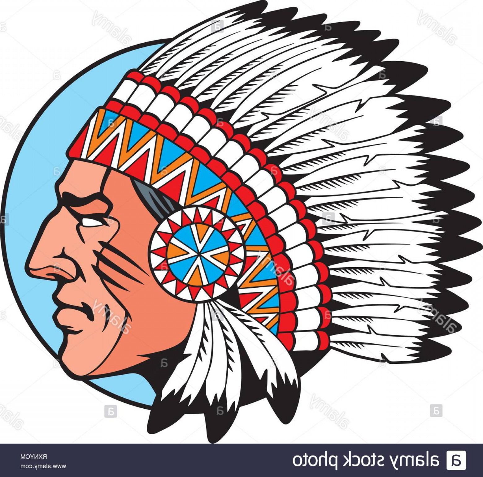 1560x1542 Indian Chief Vector Art Lamaison